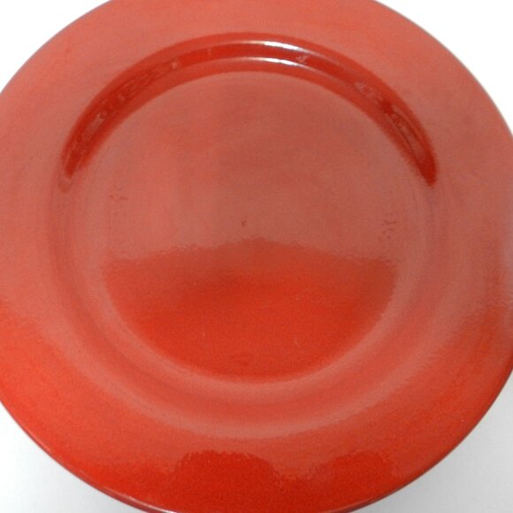 WAECHTERSBACH Fun Factory Germany Dinner Plate Set 3 red 10.7" dish safe ceramic - Picture 5 of 10